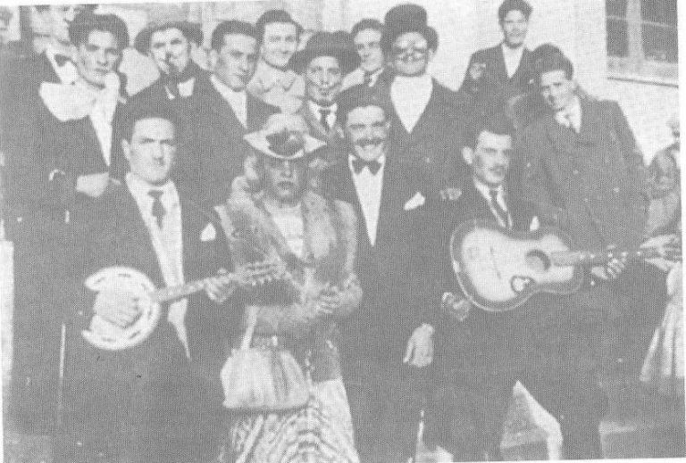 Rignano G.: attori in scena (1950)