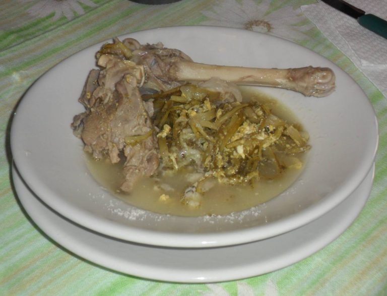Piatto di carducci con agnello