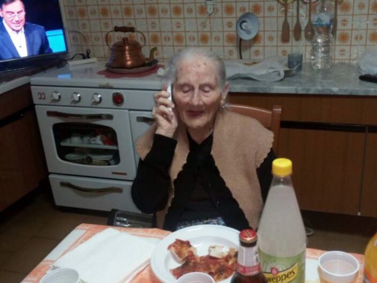 Lonero Nunzia nel suo ultimo compleanno
