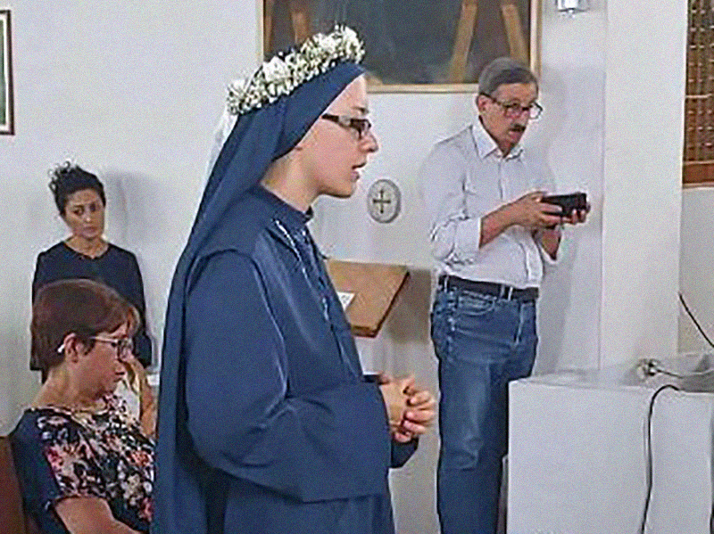 Un momento del Sacro Rito della Professione Perpetua
