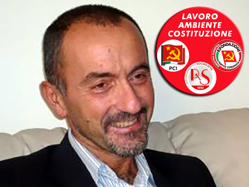 Antonello Soccio, candidato alle regionali in Puglia nella lista Lavoro Ambiente Costituzione.