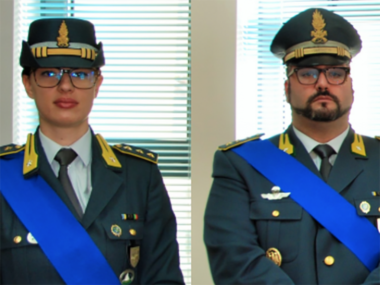 Giulia Faccionusso nuovo comandante della Compagnia della G.F. di Teramo.