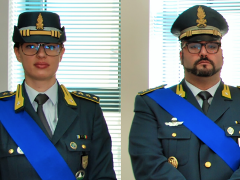 Giulia Faccionusso nuovo comandante della Compagnia della G.F. di Teramo.