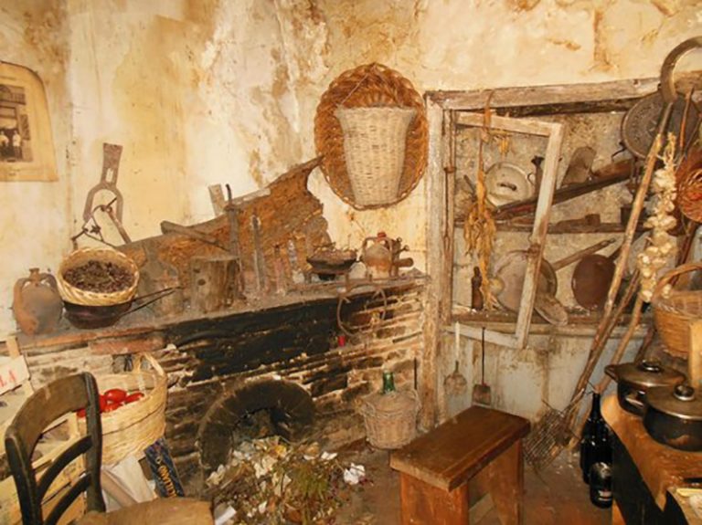 Un'antica cucina contadina.