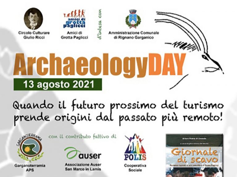 Tutto pronto per il primo Archaeology Day a Rignano Garganico. Appuntamento per il 13 agosto 2021.