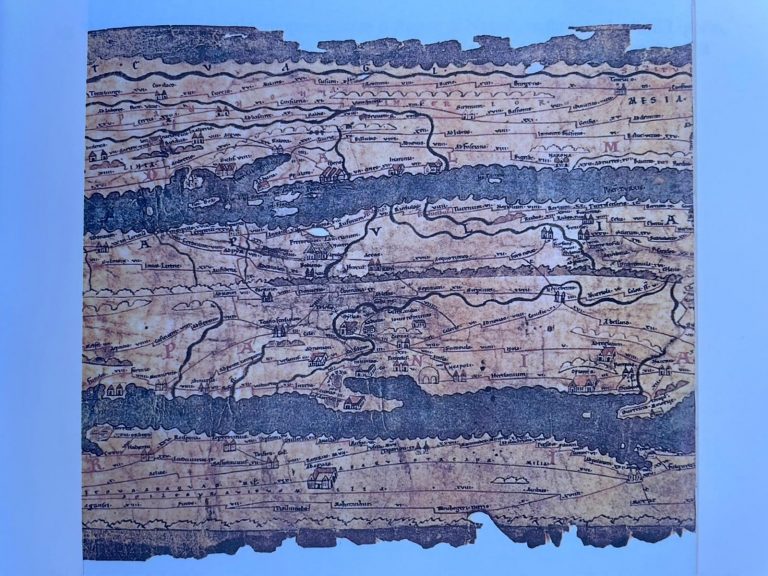 Una parte della Tabula Peutingeriana.