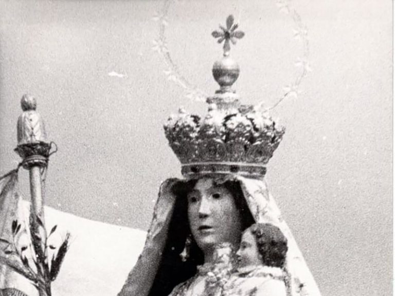 L'antica corona della Madonna di Cristo rubata e mai più ritrovata.