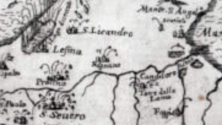 MappaMaremoto1627-Gargano